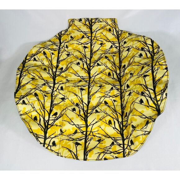 Petunia Pickle Bottom Diaper Bag Wristlet Yellow Birds Changing Pad Water Resist - Picture 9 of 10